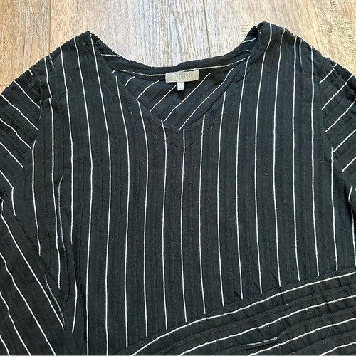 Túnica para mujer Habitat texturizada asimétrica 100 % algodón artística Lagenlook, XL - Imagen 3 de 11