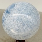 Natural Blue Celestite Crystal Sphere Ball Healing Madagascar 2540G (5.6LB) — photo 8