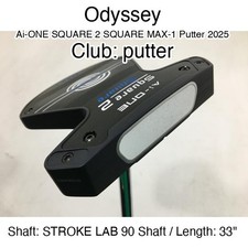 Odyssey Ai-ONE SQUARE 2 SQUARE MAX-1 Putter 2025 putter Putter 33" STROKE LAB 90