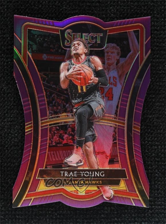 2019-20 Panini Select Premier Level Purple Prizm 77/99 Trae Young #149 3h1