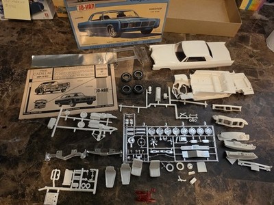 60 year old Johan flat box 1966 Coupe Deville customizing kit complete & unbuilt
