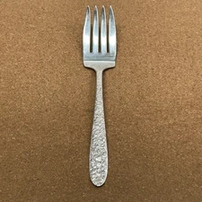 National Silver Co. Narcissus Silverplate 8" Long Serving Fork AA Plus