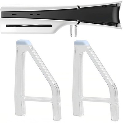 2X Horizontaler Ständer für PS5 Slim Disc Edition Konsole Standfuß Halterung