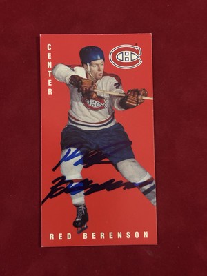 1994 PARKHURST TALL BOYS #80 RED BERENSON AUTOGRAPHED SIGNED AUTO