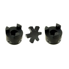 L095 3/4 X 3/4 Flexible 3-Piece L-Jaw Coupling Set Buna-N NBR Rubber Spider