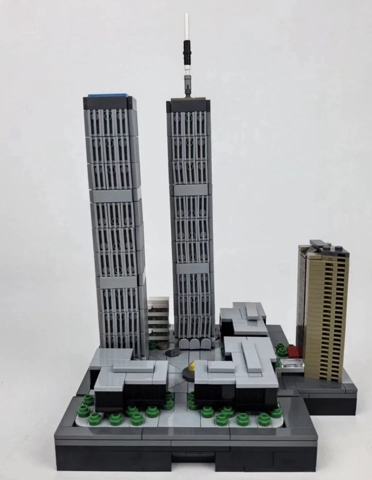 世界贸易中心积木套装 - 双塔建筑玩具 MOC 173724 — 第 3/4 张图片