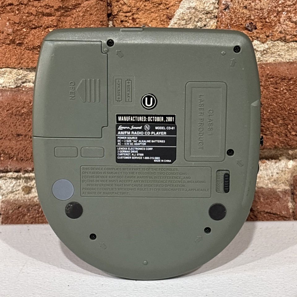 Lenoxx Sound CD-61 Programmable CD Compact Disc Player AM/FM Radio ...