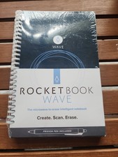 RocketBook Wave Microwave Erase Notebook Frixion Pen 9x6 80 Page Dot Grid NEW