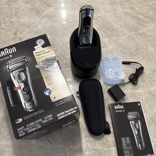 BRAUN SERIES 9, MODEL 9295CC WET & DRY WITH CLEAN & CHARGE SYSTEM, PRE-OWNED