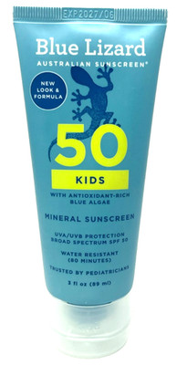 Blue Lizard Australian 50 Kids Mineral Sunscreen Sealed 3 fl oz Exp: 6/2027