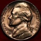 Uncirculated 1948-D Denver Mint Jefferson Nickel Not Silver