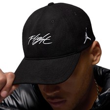 Nike Air Jordan Flight Fly Unstructured Cap Strapback Hat Adult BLACK Size M/L