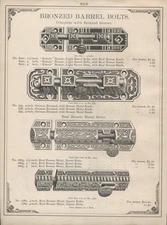 St. Louis MO Catalog Page A. F. Shapleigh & Cantwell Bronze Barril Bolts 1890s