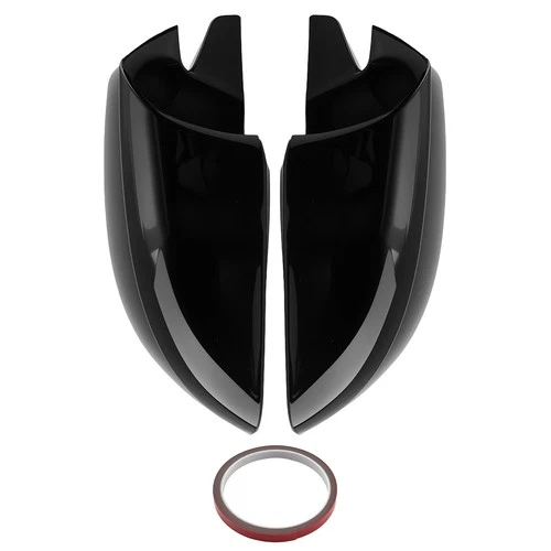 Side Mirror Cover for Dodge Charger Chrysler 300 200 11-23 Gloss Black ABS Pair