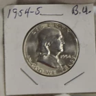 1954 S US Franklin Half 50c  Unc (Cleaned)