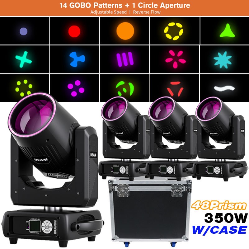 350W LED Moving Head Stage Light RGBW Gobo Beam DMX Lighting For DJ Disco Show