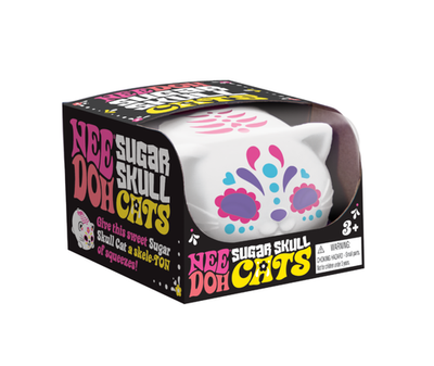 #ad NeeDoh Sugar Skull Cat Glow In The Dark RARE New Hot $17.99