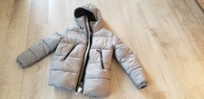 GAP Teen 100 Recycled Lightweight Hooded Puffer Jacket Size 14-16 Gray