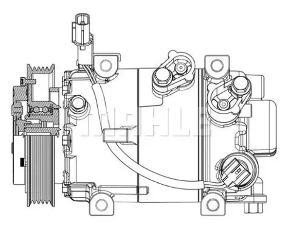 Air conditioning compressor R 1234yf PAG 46 YF ACP 629 000P MAHLE for KIA