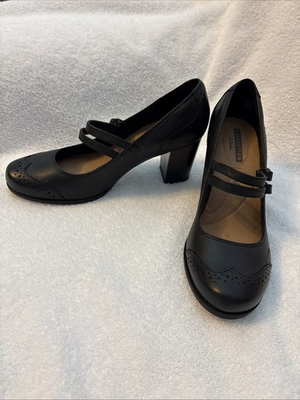 #ad NWT Clarks Women’s Claeson Tilly Emily Mary Jane Pump Black Block Heel 8.5 M $38.99
