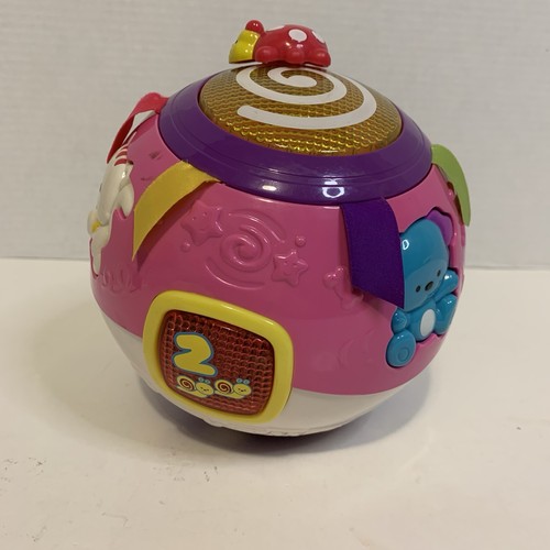 Rare Pink & Purple VTech Move and Crawl Ball Baby Toy Music & Sounds