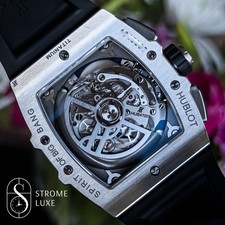 Hublot Spirit Of Big Bang 42 Blue Titanium Full Set Extra Strap 642.NX.7170.RX 7