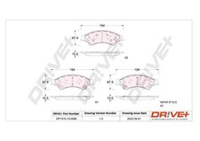 1x Dr!ve+ DP1010.10.0095 Bremsbelagsatz Scheibenbremse für VW Ford FORD USA