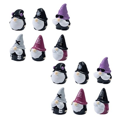 12-teiliges Wichtel Set Gothic Rock Ästhetik Resin Figuren für Schreibtisch De