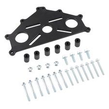 Engine Safe Stand Adapter Plate Compatible with Chevy LS LT Black Black