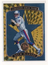 DREW BLEDSOE 1997 PINNACLE CERTIFIED CERTIFIED TEAM GOLD *NEW ENGLAND PATRIOTS*