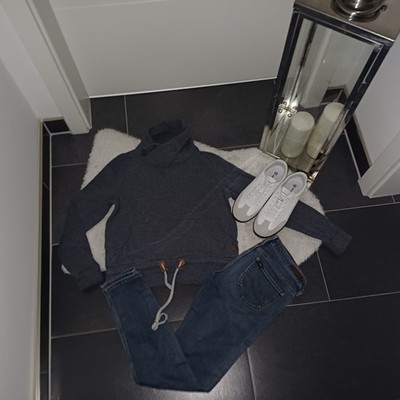 Set outfit XS 32 34 Only Sweatpulli schalkragen gefüttert LEE original Jeanshose