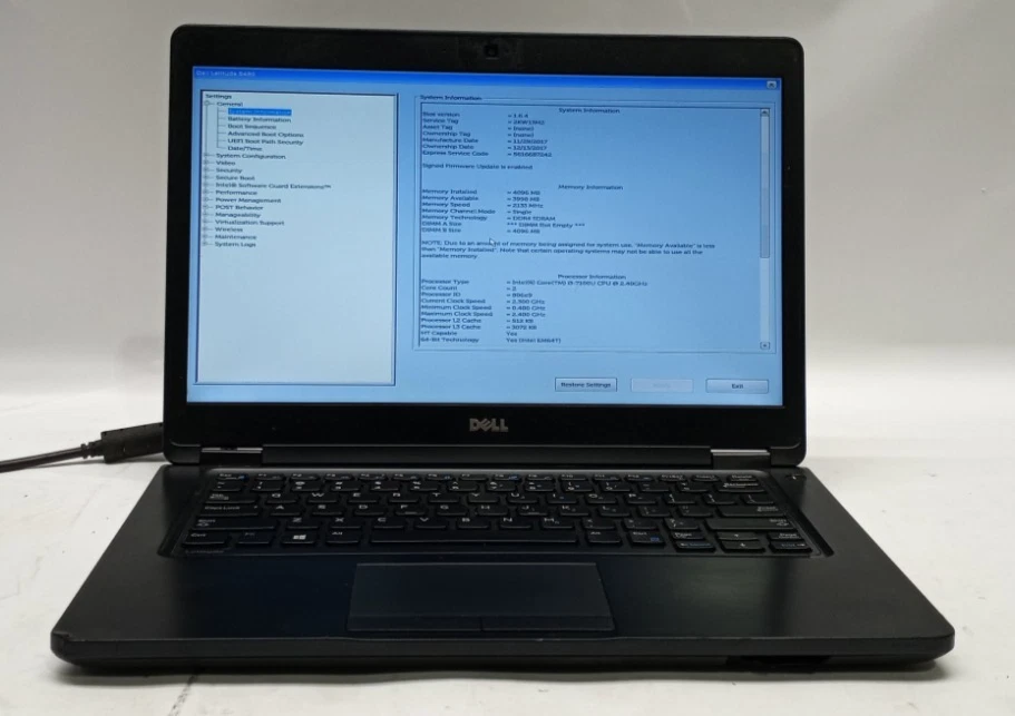 Dell Intel Core i3 7th Gen. 4 GB RAM PC Laptops & Netbooks for