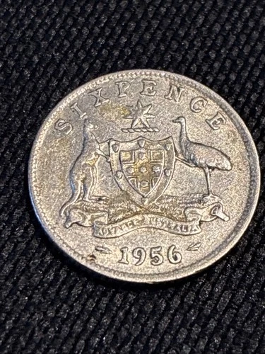 1956 Australia Sixpence — photo from the most recent tracked eBay sale