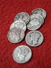 Picker’s Bag of x8 MIXED DATED 90% Silver Mercury Dimes CIRCULATED      #MF-2303