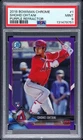 2018 Bowman Chrome SHOHEI OHTANI Purple Refractor RC #d 174/250 PSA 9