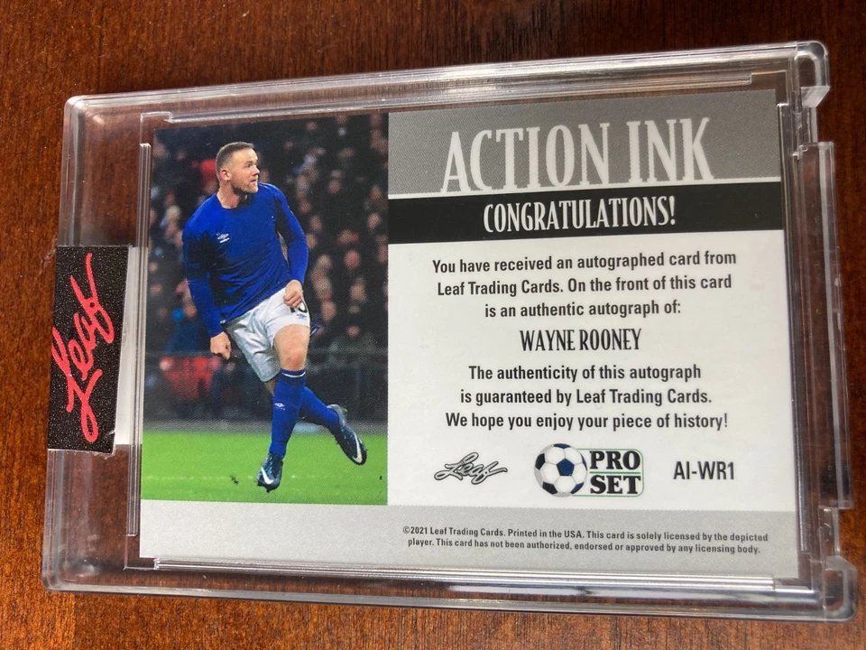 2021 Leaf Pro Set Wayne Rooney 33/35 Autograph Auto - image 2 of 2
