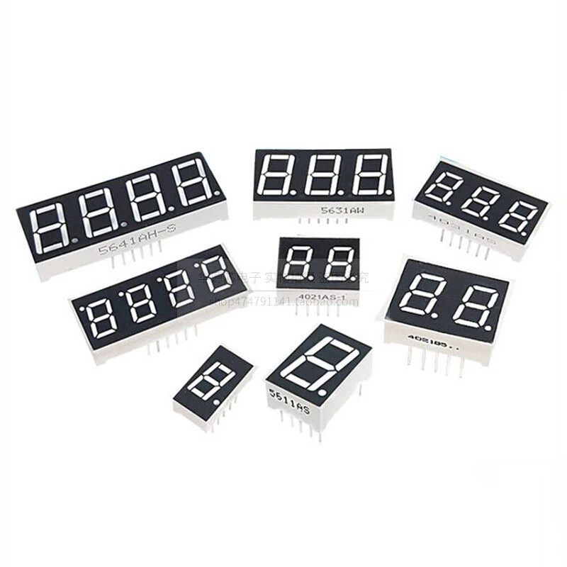 7 Segment LED Display Single / Double Digit 0.36/ 0.56 Common Anode or  Cathode