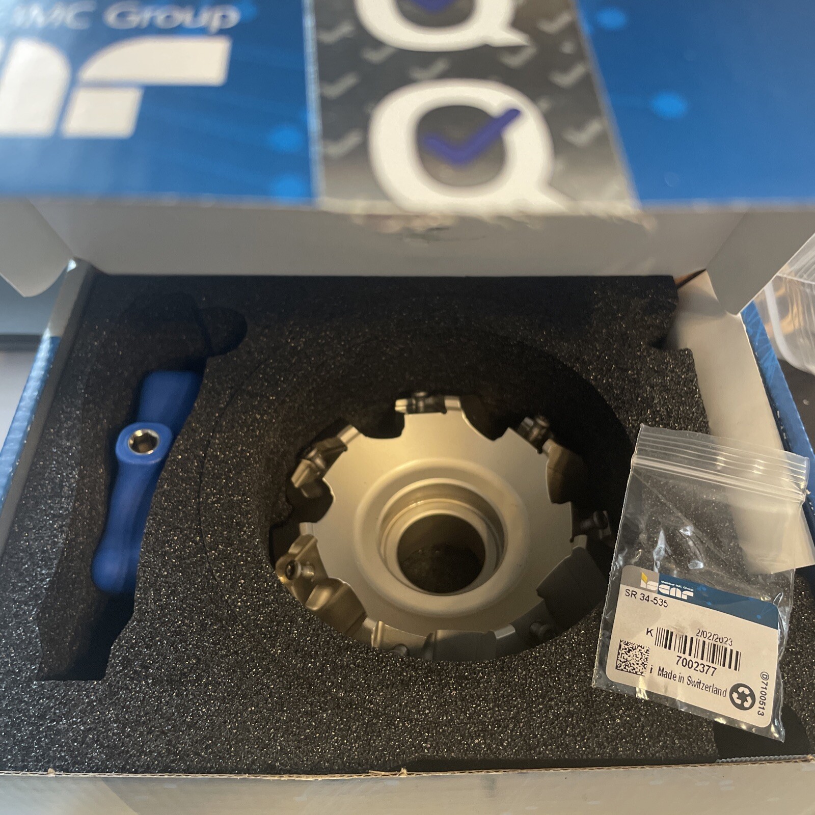 F45LN D0800727RN15 ISCAR FACE MILL 80mm TANGMILL 45deg VAT INVOICE