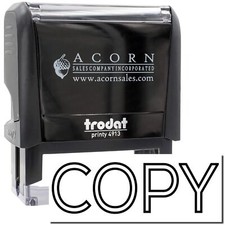 Large Self-Inking Outline Copy Stamp Size 7/8" Tall x 2-1/4" Wide