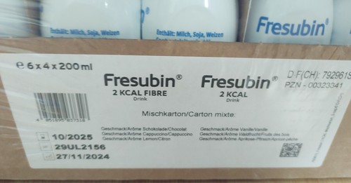 Fresubin 2 kcal – 48 Flaschen á 200 ml – Fibre-Drink-Mischkarton OVP MHD:10/2025 - Bild 2 von 2