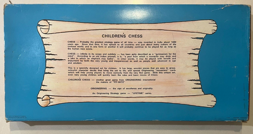 Vintage Children's Chess Set Craft Kit - Origineering Enterprises 1975 VERY RARE - Picture 7 of 7