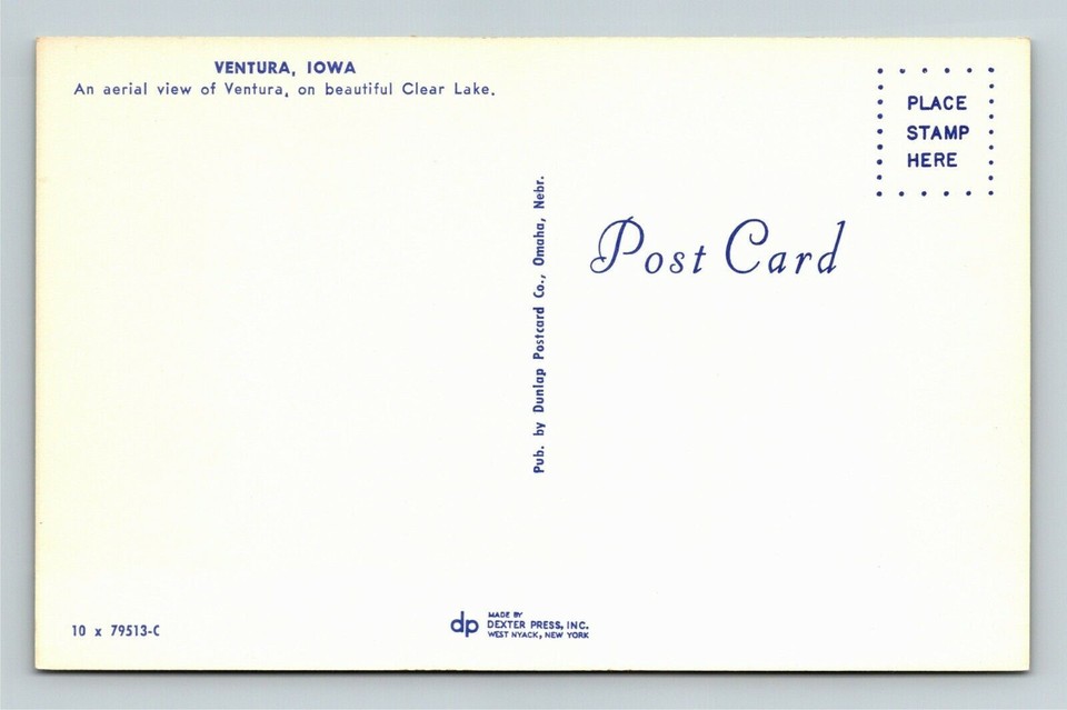 Ventura IAIowa, Scenic Greetings, Aerial View, Vintage Postcard eBay