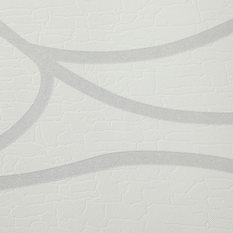 Modern 3D Embossed Wallpaper Silver Grey Wave Textured Wall Paper Home
