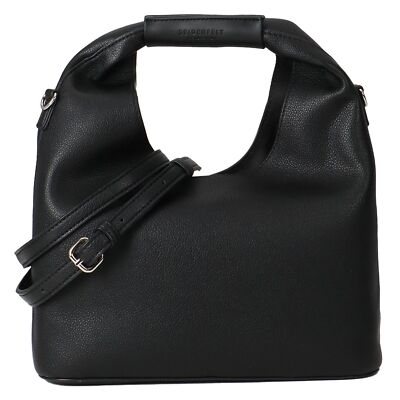 SEIDENFELT MANUFAKTUR Janne Midi Hobo M Handtasche Tasche Black schwarz Neu