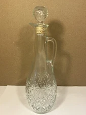 Vintage 1978 Mogan David Glass Carafe With Stopper