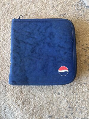 Vintage Pepsi CD DVD Blue Case Holder 6.25” Soda Pop