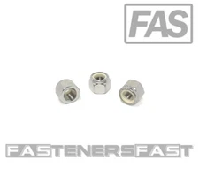 (25) 3/8-24 Stainless Steel Nylon Insert Lock Nuts - FINE THREAD UNF 3/8-24