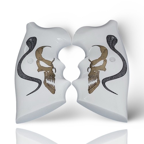 White Plexiglass Colt Python Grips – Limited Edition Luxury Art Collection - Picture 7 of 36