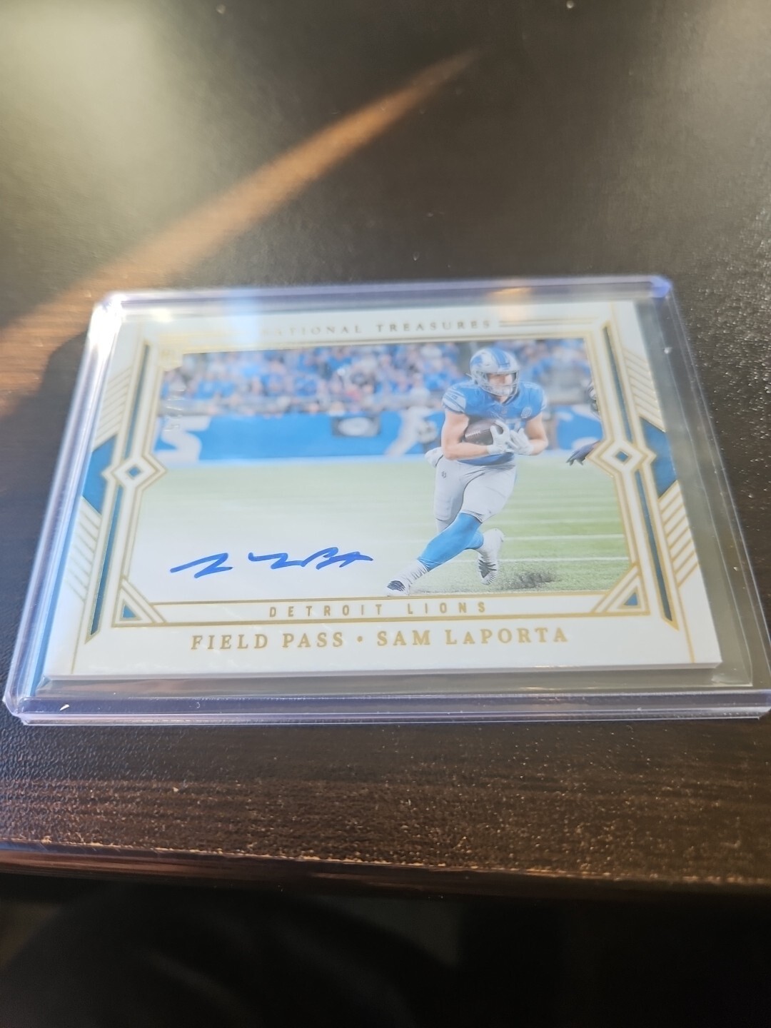 2023 National Treasures Sam LaPorta Field Pass Rookie Autograph Auto RC Gold /25