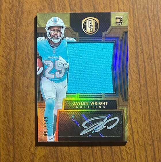 2024 Panini Gold Standard #268 Jaylen Wright Rookie Patch Auto /149 Dolphins